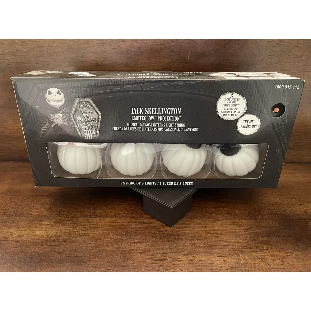 Disney Nightmare Before Christmas - Jack Skeleton Halloween Musical Light String